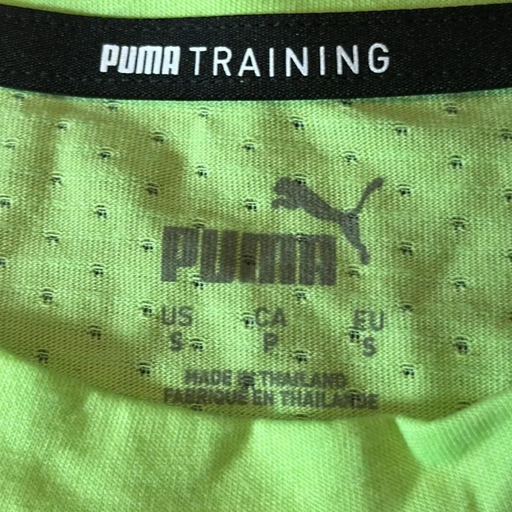 Puma Training T-Shirt Regular Fit Dry Cell Green Glare Size S NWT